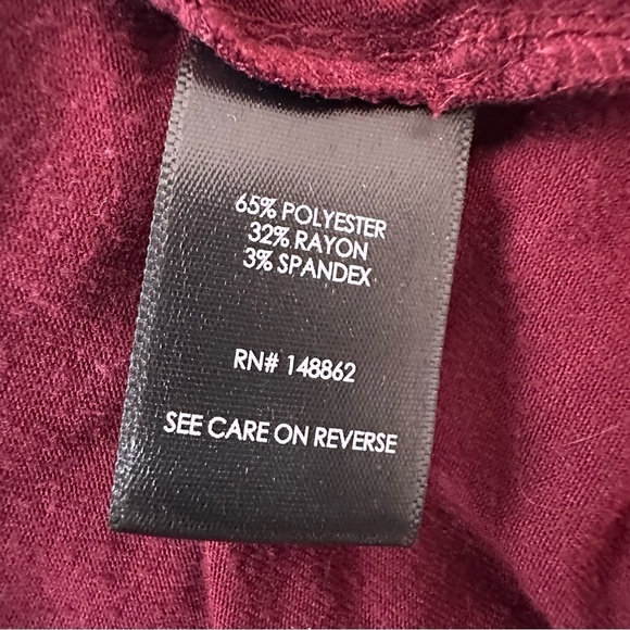 Torrid Burgundy Red Ruched Long Sleeve Bodycon Dress, size 2X - Picture 10 of 11